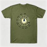 Vintage Rotary Phone Dial Pattern T-Shirt--VINT003