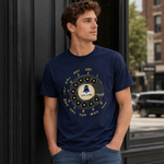 Vintage Rotary Phone Dial Pattern T-Shirt--VINT001