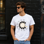 Vintage Rotary Phone Dial Pattern T-Shirt--VINT004