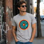 Vintage Rotary Phone Dial Pattern T-Shirt--VINT006