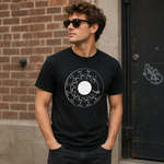 Vintage Rotary Phone Dial Pattern T-Shirt--VINT009