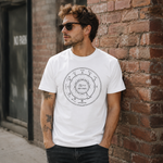 Vintage Rotary Phone Dial Pattern T-Shirt--VINT014