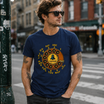 Vintage Rotary Phone Dial Pattern T-Shirt--VINT015