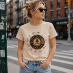 Vintage Rotary Phone Dial Pattern T-Shirt--VINT015