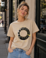 Vintage Rotary Phone Dial Pattern T-Shirt--VINT018