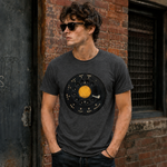Vintage Rotary Phone Dial Pattern T-Shirt--VINT022