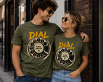 Vintage Rotary Phone Dial Pattern T-Shirt--VINT043