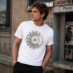 Vintage Rotary Phone Dial Pattern T-Shirt--VINT046