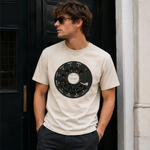 Vintage Rotary Phone Dial Pattern T-Shirt--VINT048