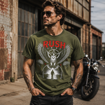 Rush Eagle Vintage Graphic T-Shirt, Dark Rock Inspired Symbolic Design Tee