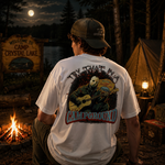 Camp Crystal Lake Horror Vintage T-Shirt, Retro Camping Slasher Graphic Tee