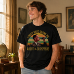 Vintage Dr Pepper Inspired Graphic T-Shirt, Retro Soda Culture Casual Tee