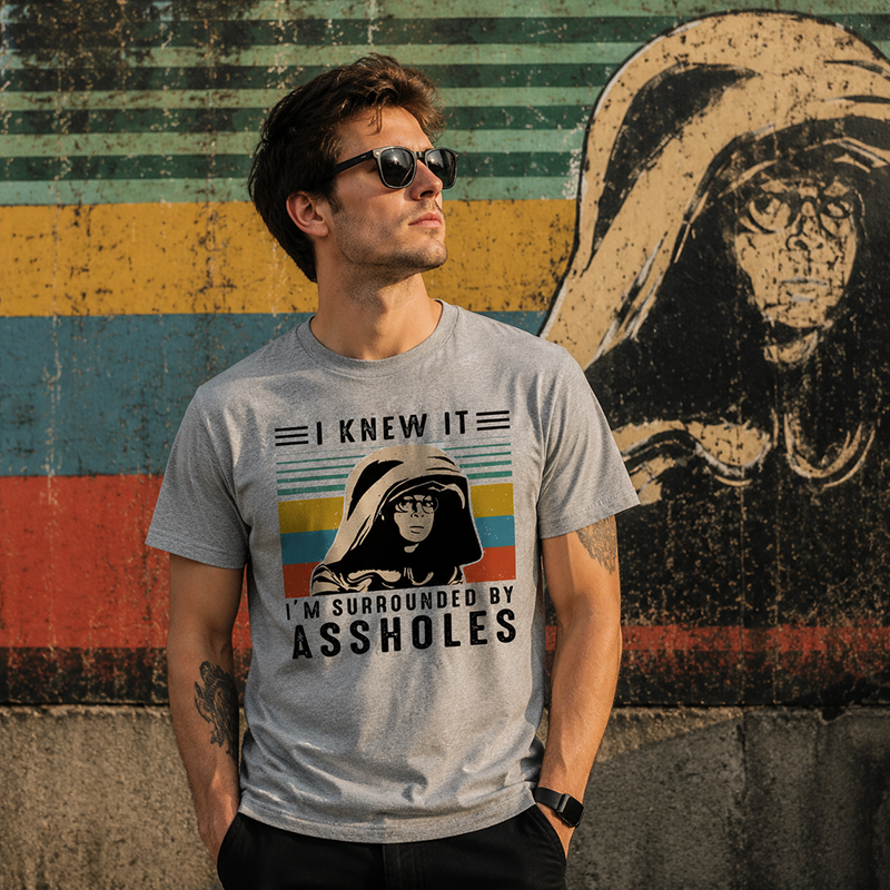 Vintage Rebel Graphic T-Shirt, Retro Attitude Streetwear Tee with Bold Statement Design