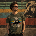 Vintage Rebel Graphic T-Shirt, Retro Attitude Streetwear Tee with Bold Statement Design