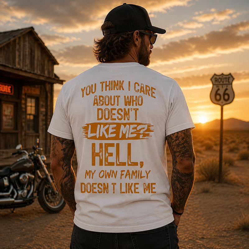 Funny Sarcastic Family Quote Graphic T-Shirt for Bold Personalities and Unique Everyday Style