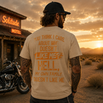 Funny Sarcastic Family Quote Graphic T-Shirt for Bold Personalities and Unique Everyday Style