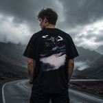 Break The Cycle Abstract Graphic T-Shirt with Dark Artistic Design for Modern Streetwear Style