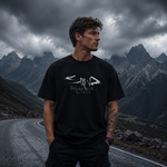 Break The Cycle Abstract Graphic T-Shirt with Dark Artistic Design for Modern Streetwear Style