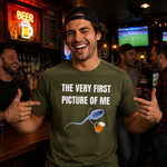 Funny Beer Lover T Shirt for Men Featuring A Hilarious First Picture Joke and Unique Meme Style Design