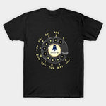 Vintage Rotary Phone Dial Pattern T-Shirt--VINT002