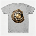Vintage Rotary Phone Dial Pattern T-Shirt--VINT023