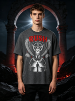 Rush Eagle Vintage Graphic T-Shirt, Dark Rock Inspired Symbolic Design Tee