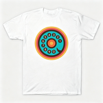 Vintage Rotary Phone Dial Pattern T-Shirt--VINT006