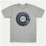 Vintage Rotary Phone Dial Pattern T-Shirt--VINT020
