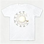 Vintage Rotary Phone Dial Pattern T-Shirt--VINT004