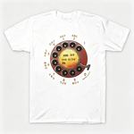 Vintage Rotary Phone Dial Pattern T-Shirt--VINT042
