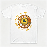 Vintage Rotary Phone Dial Pattern T-Shirt--VINT015