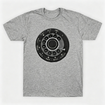Vintage Rotary Phone Dial Pattern T-Shirt--VINT036