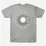 Vintage Rotary Phone Dial Pattern T-Shirt--VINT053