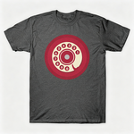Vintage Rotary Phone Dial Pattern T-Shirt--VINT032