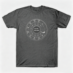 Vintage Rotary Phone Dial Pattern T-Shirt--VINT008