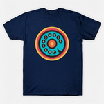 Vintage Rotary Phone Dial Pattern T-Shirt--VINT006