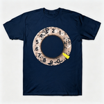 Vintage Rotary Phone Dial Pattern T-Shirt--VINT010