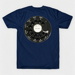 Vintage Rotary Phone Dial Pattern T-Shirt--VINT048