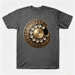 Vintage Rotary Phone Dial Pattern T-Shirt--VINT023