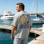 Boats N Hoes Vintage Sailing T-Shirt, Nautical American Coastal Graphic Tee