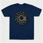 Vintage Rotary Phone Dial Pattern T-Shirt--VINT036