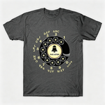 Vintage Rotary Phone Dial Pattern T-Shirt--VINT013