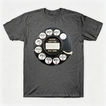 Vintage Rotary Phone Dial Pattern T-Shirt--VINT029
