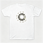 Vintage Rotary Phone Dial Pattern T-Shirt--VINT024