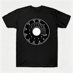 Vintage Rotary Phone Dial Pattern T-Shirt--VINT053