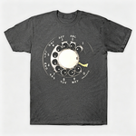 Vintage Rotary Phone Dial Pattern T-Shirt--VINT004