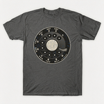 Vintage Rotary Phone Dial Pattern T-Shirt--VINT055