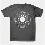 Vintage Rotary Phone Dial Pattern T-Shirt--VINT053
