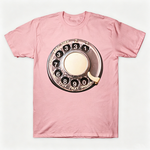 Vintage Rotary Phone Dial Pattern T-Shirt--VINT034