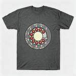 Vintage Rotary Phone Dial Pattern T-Shirt--VINT044